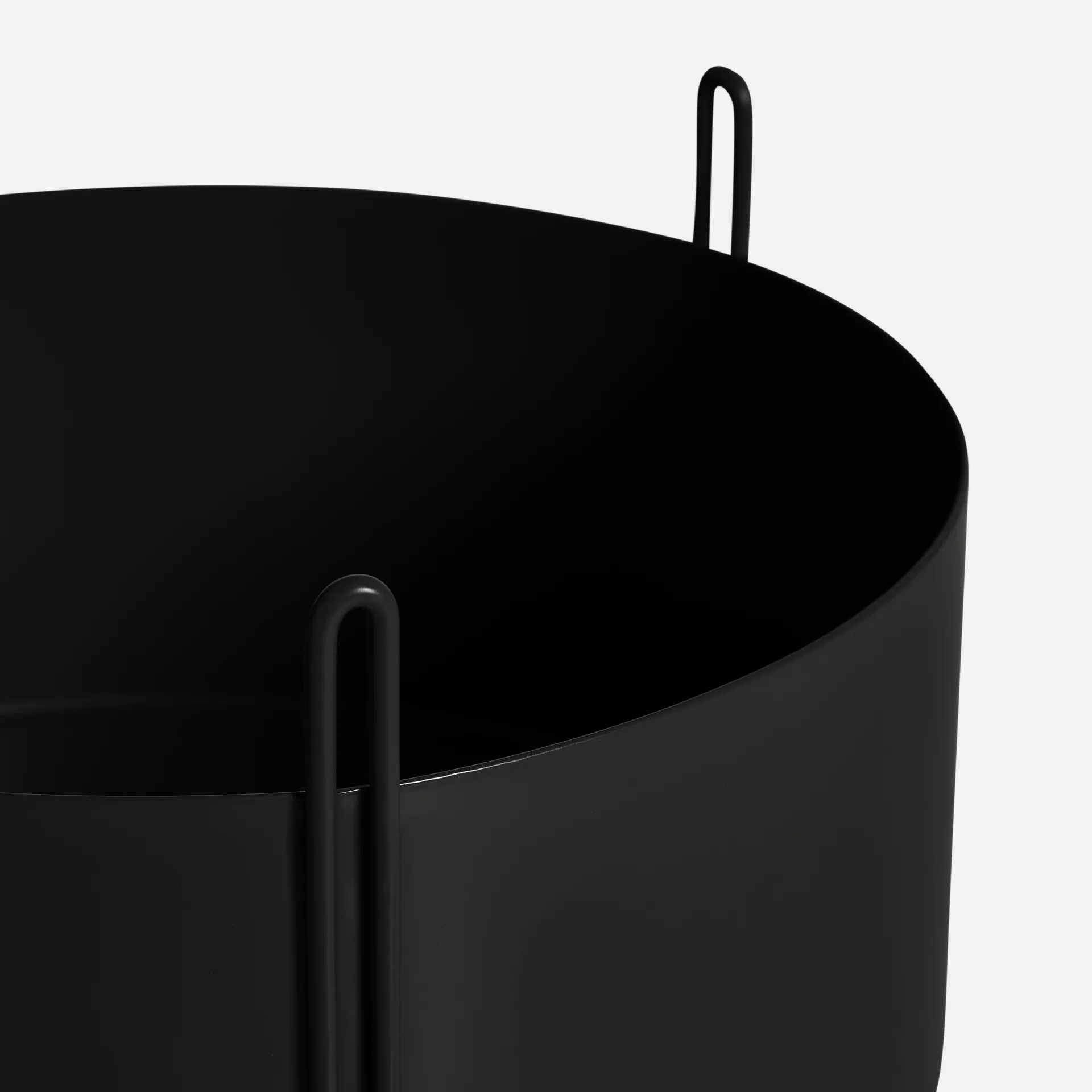 Pidestall blomkruka large Ø40 cm, Svart Woud