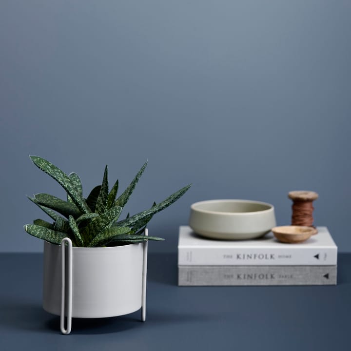 Pidestall blomkruka small Ø15 cm, Grå Woud