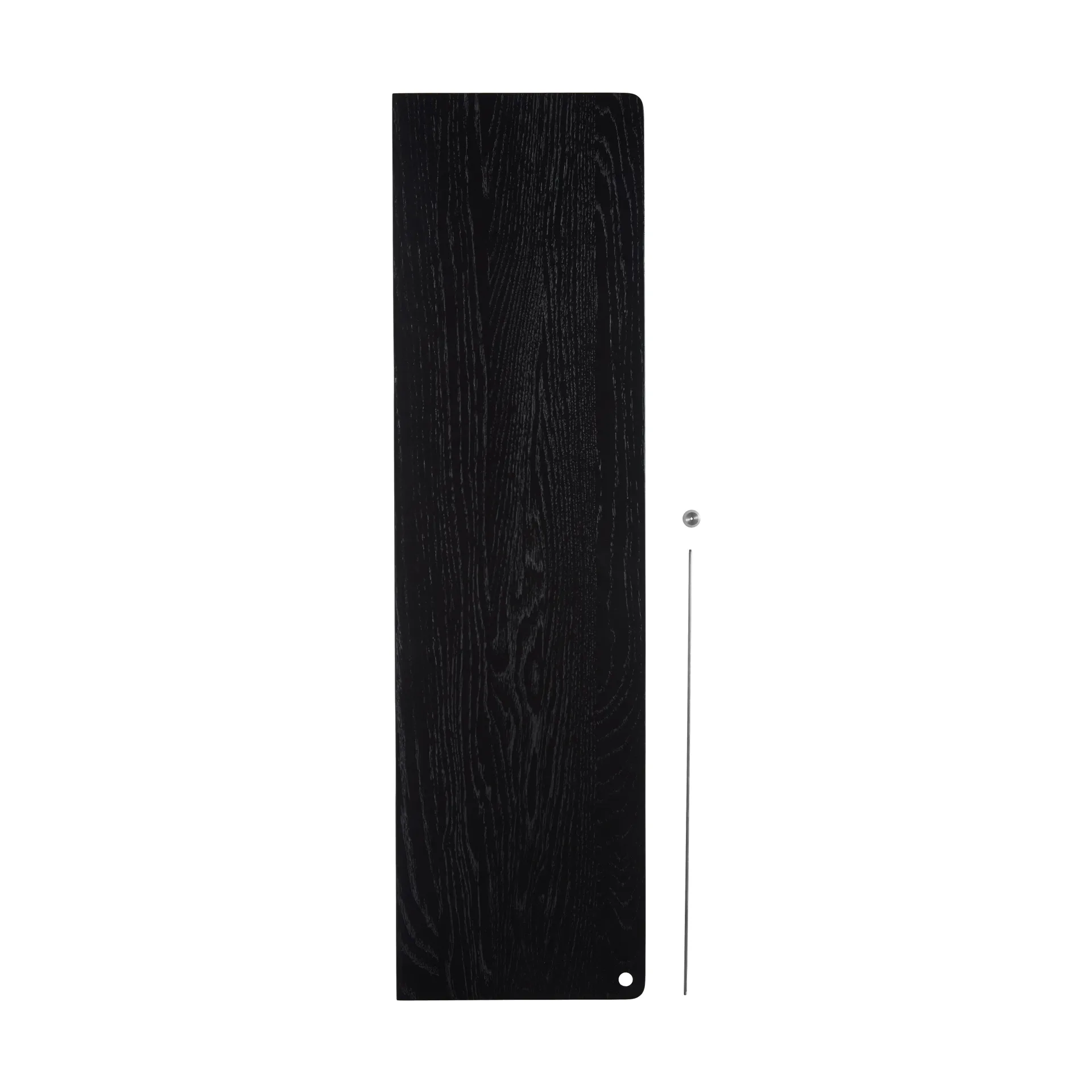 Stedge Add-on hylla, Svart ek-borstat stål, 80 cm Woud