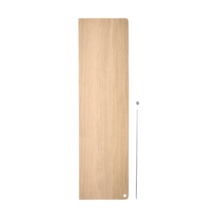 Stedge Add-on hylla - Vitpig ek-borstat stål, 80 cm - Woud