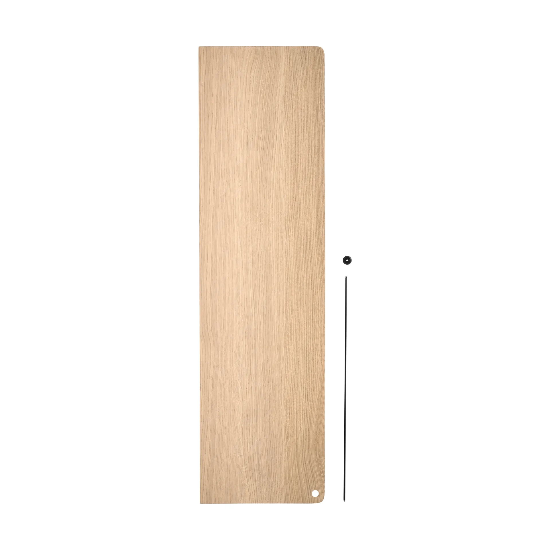 Stedge Add-on hylla, Vitpigmenterad ek-svart, 80 cm Woud