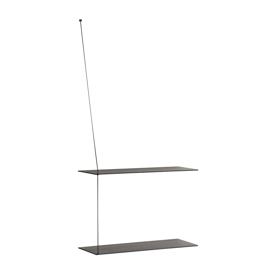 Woud Stedge hylla 60 cm Svartmålad ask | Skandinavisk Design | Hyllor & Hyllsystem | Svart