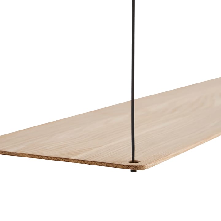 Stedge hylla 80 cm, vitpigmenterad ek Woud