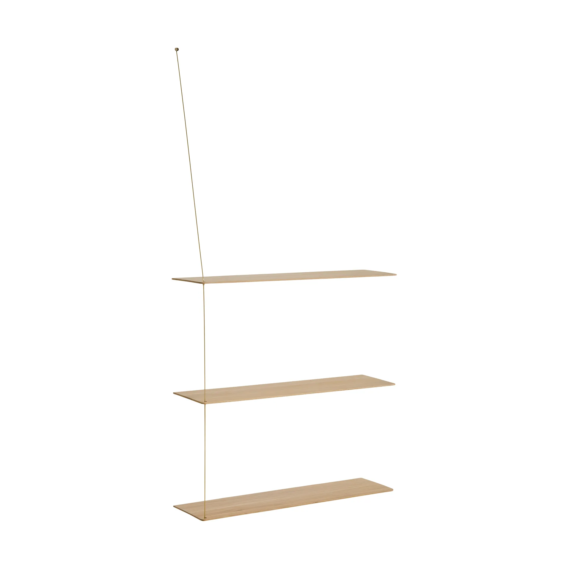 Stedge hylla, Ek, 80 cm, 3 hyllplan Woud