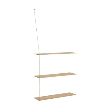 Stedge hylla - Ek, 80 cm, 3 hyllplan - Woud