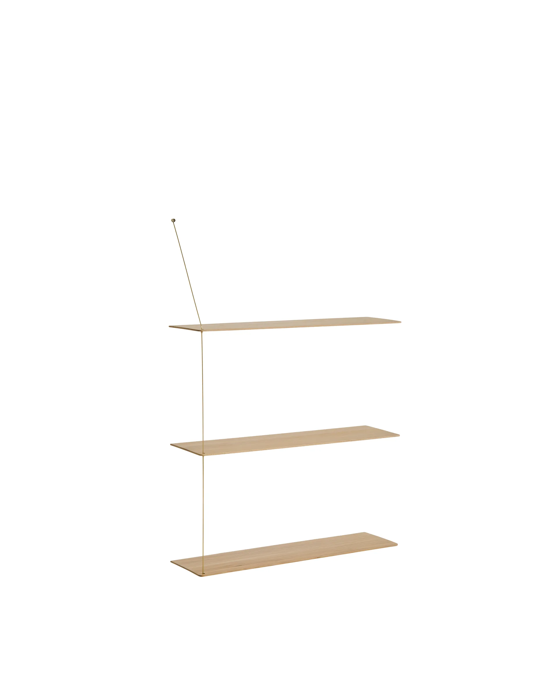Stedge hylla, Ek, 80 cm, 3 hyllplan Woud