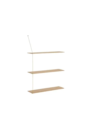 Stedge hylla - Ek, 80 cm, 3 hyllplan - Woud