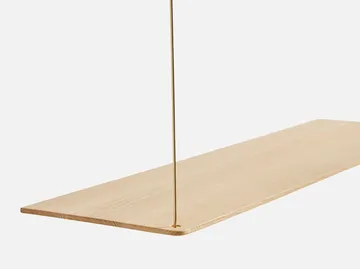 Stedge hylla - Ek, 80 cm, 3 hyllplan - Woud