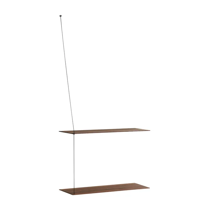 Stedge hylla - Rökt ek, 60 cm - Woud