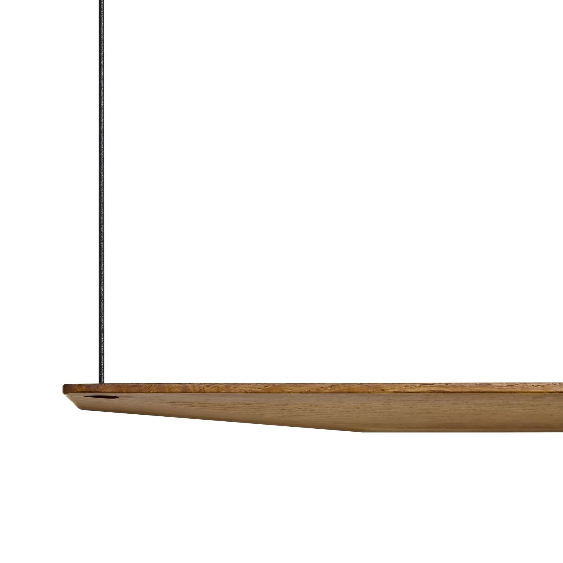 Stedge hylla, Rökt ek-svart, 80 cm, 2 hyllplan Woud