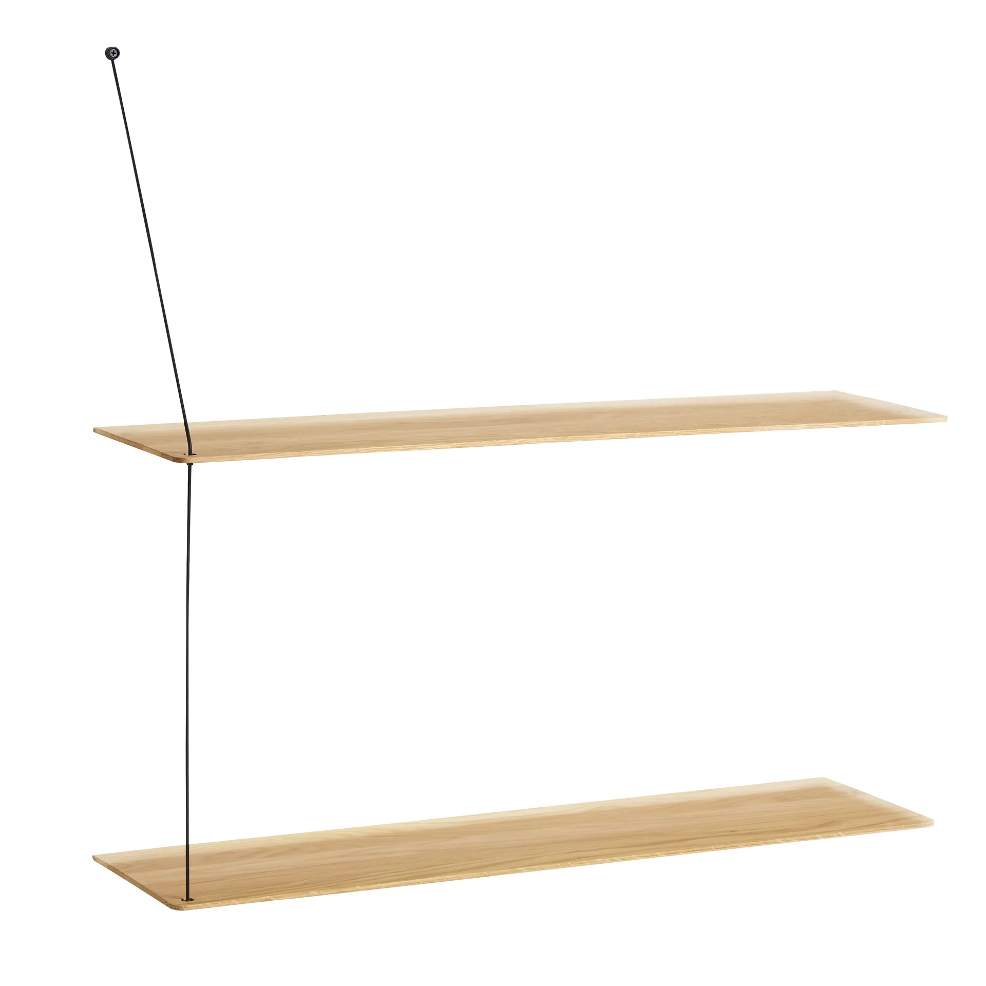 Stedge hylla, Vitpigmenterad ek, 80 cm Woud