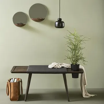 Stone pendel opalglas - Svart - Woud
