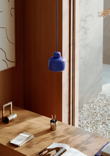 Stone taklampa small - Cobalt blue - Woud