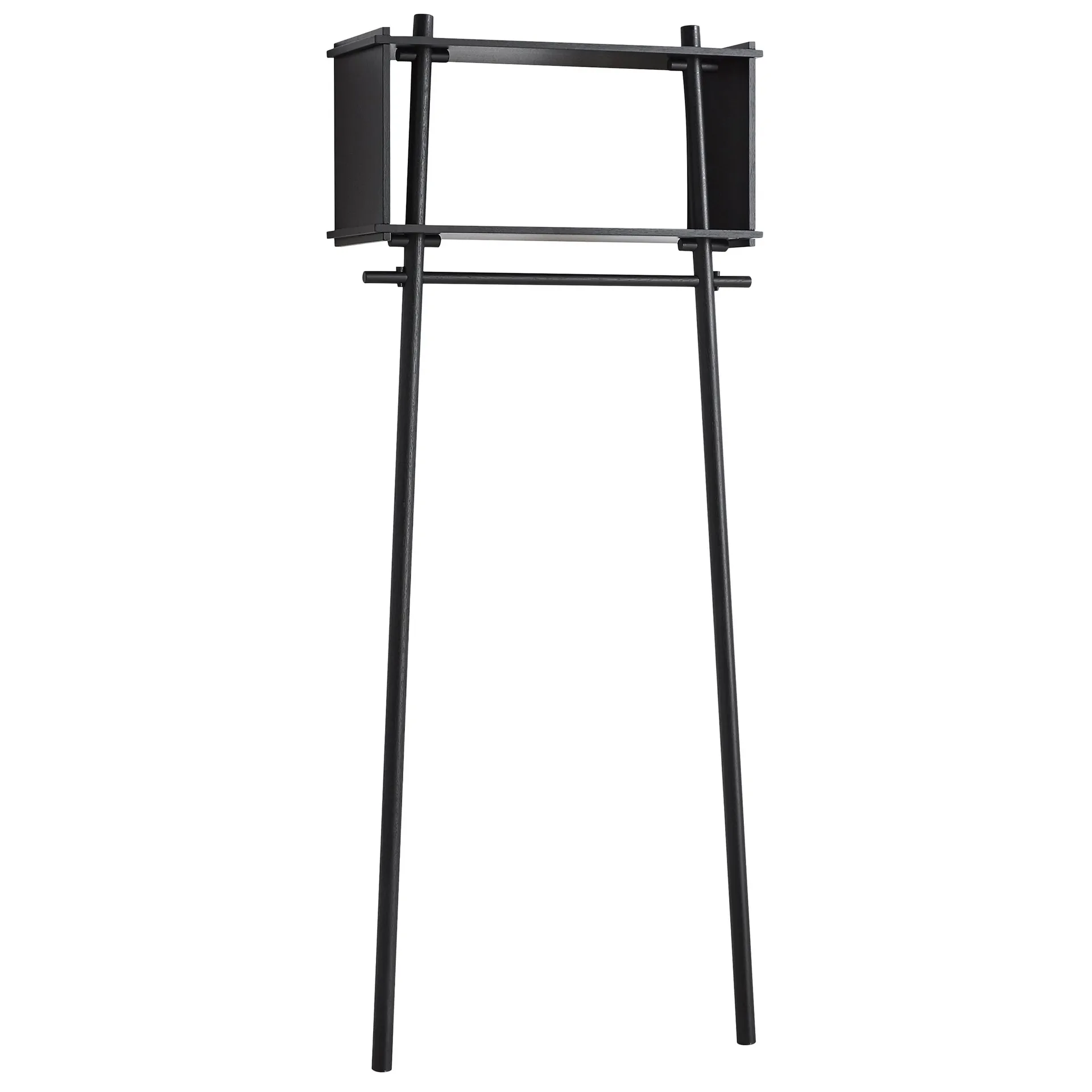 Töjbox klädställning, Small, svartlackerad ek Woud