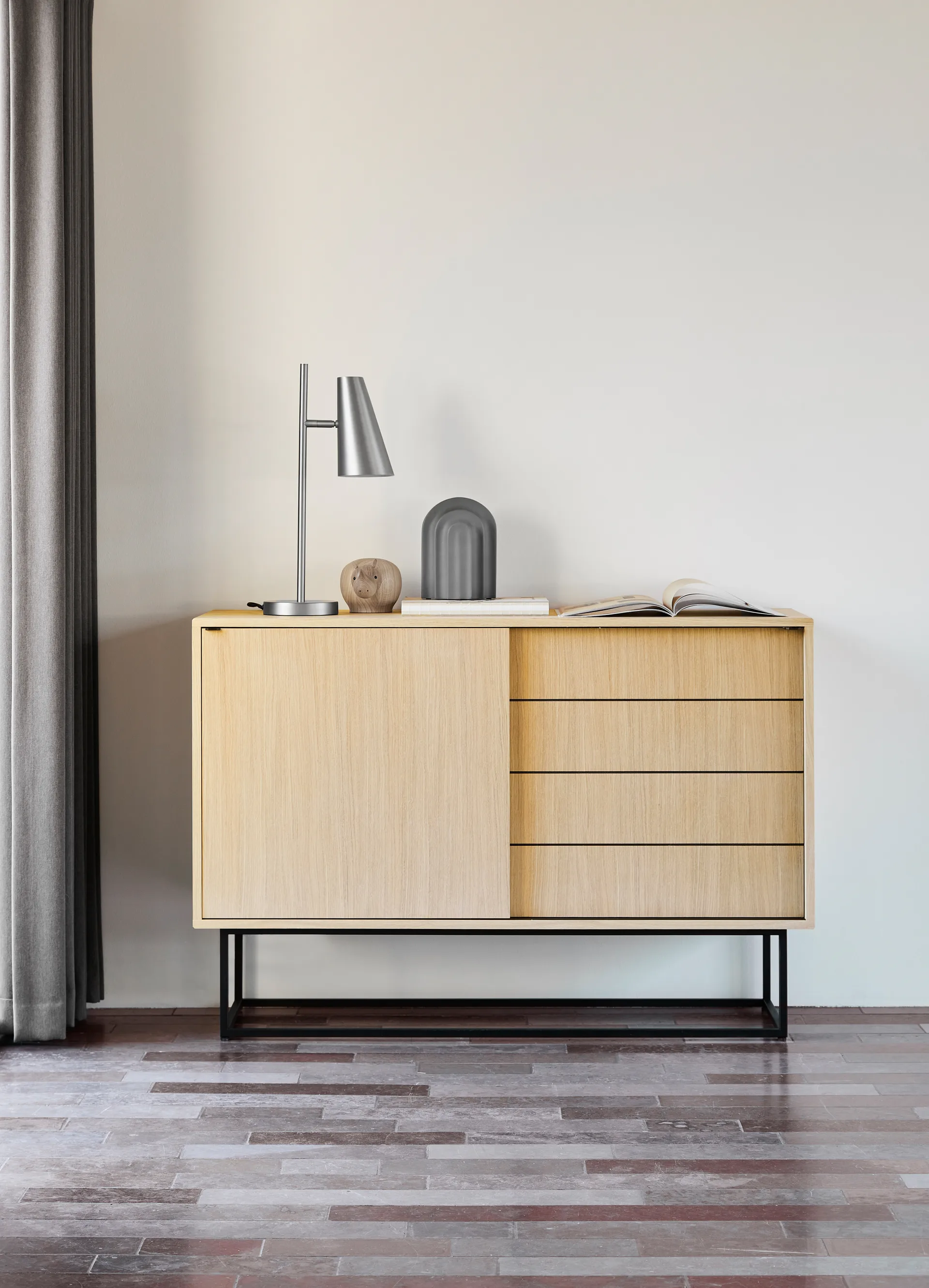 Virka sideboard high 120x40x82 cm, Ek Woud