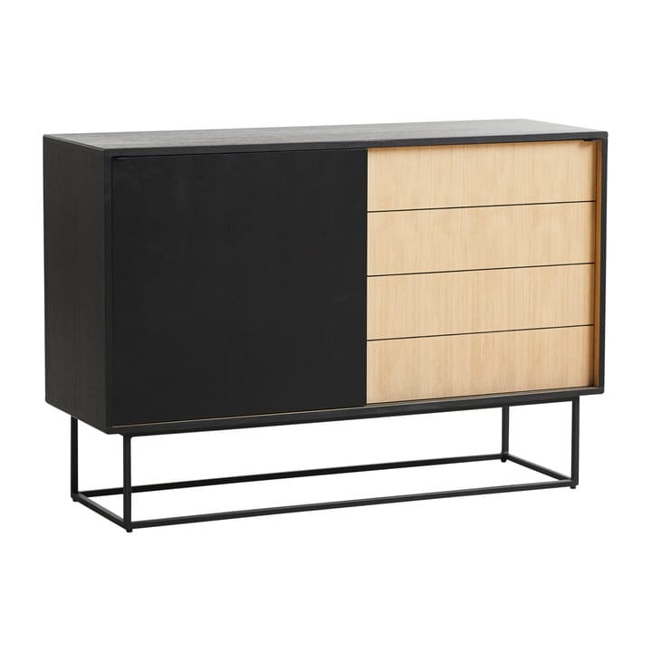 Virka sideboard high 120x40x82 cm - Svart - ek - Woud