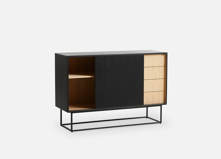 Virka sideboard high 120x40x82 cm, Svart - ek Woud