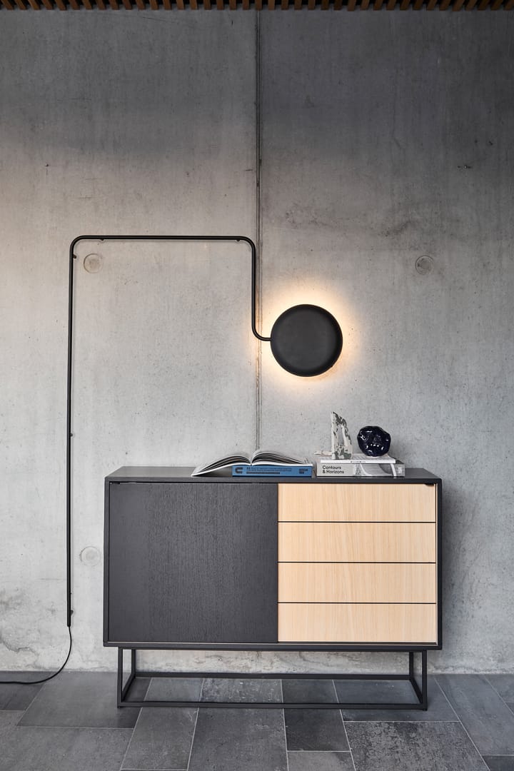 Virka sideboard high 120x40x82 cm, Svart - ek Woud
