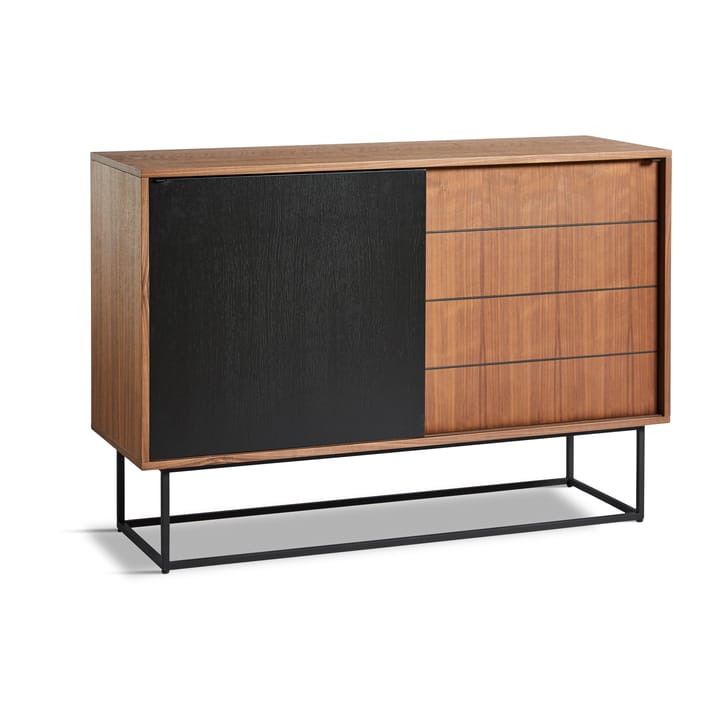 Virka sideboard high 120x40x82 cm - Svart - valnöt - Woud