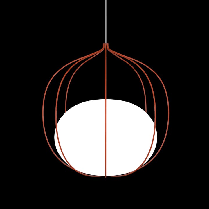 Hoop pendel - Orange-inre kupa matt opalglas - Zero Interiör