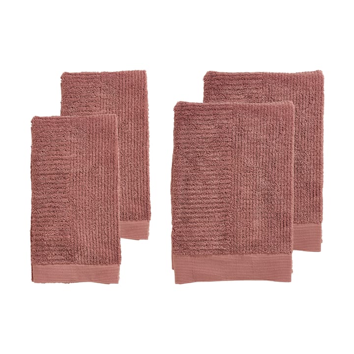 Classic handduksset 4 delar - Peach red - Zone Denmark