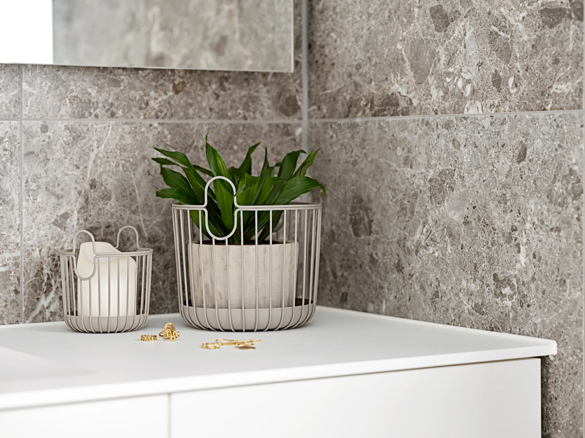 Inu korg 10,5x13,5 cm, Taupe Zone Denmark