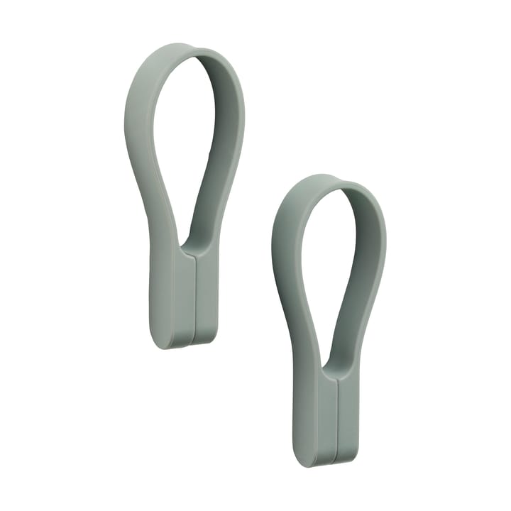 Loop handdukshängare magnet 2-pack - Matcha green - Zone Denmark