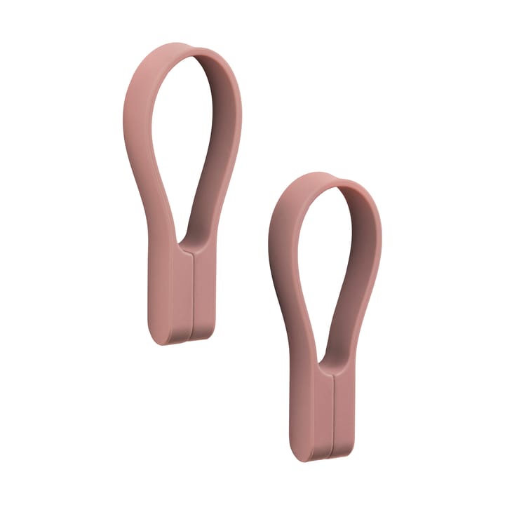 Loop handdukshängare magnet 2-pack - Peach red - Zone Denmark