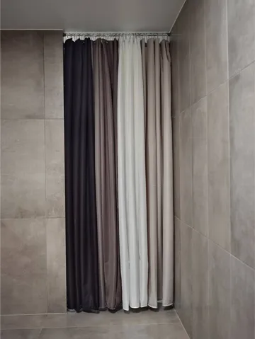 Lux duschdraperi - Soft grey, 180x220 cm - Zone Denmark