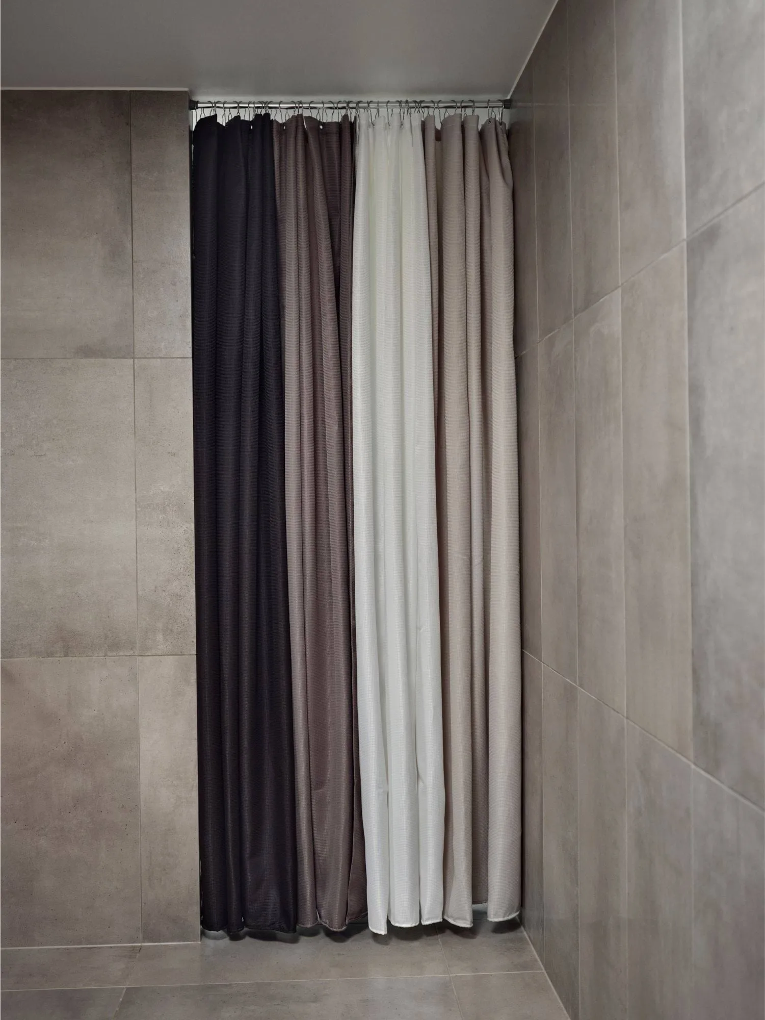 Lux duschdraperi, Taupe, 180x220 cm Zone Denmark