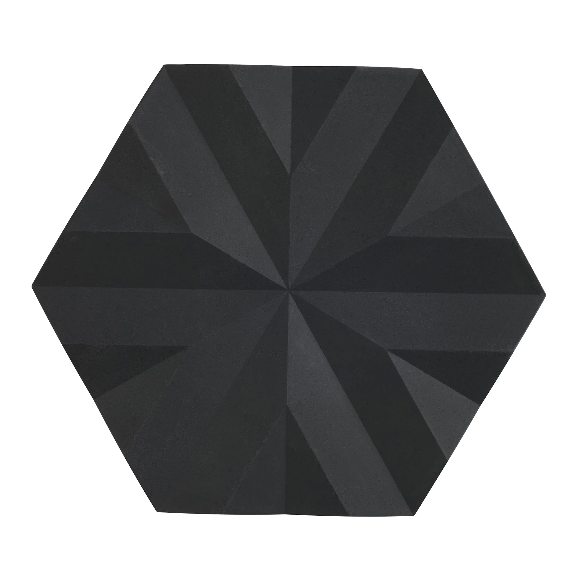 Ori Flake grytunderlägg 14x16 cm, Black Zone Denmark