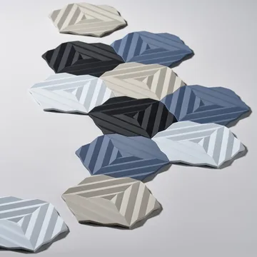 Ori Fold grytunderlägg 14x16 cm - Black - Zone Denmark