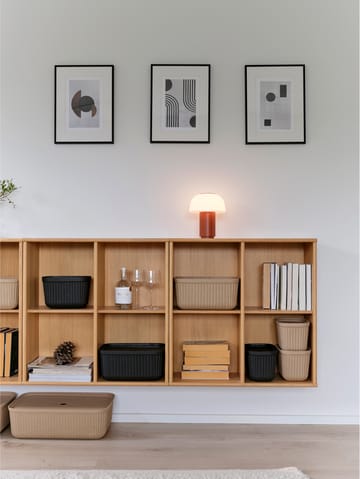 Pulp förvaringsbox 15x23 cm 2-pack - Black - Zone Denmark