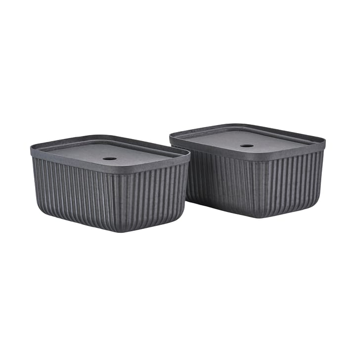 Pulp förvaringsbox 23x32 cm 2-pack - Black - Zone Denmark