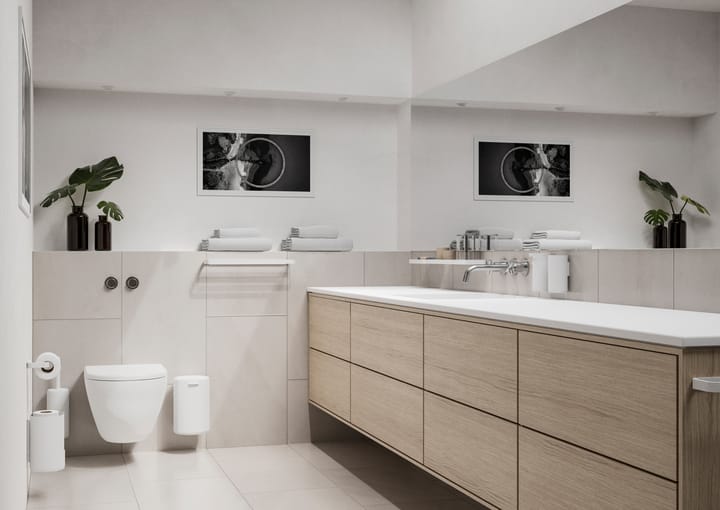 RIM toalettborste vägghängd 38,2 cm - White - Zone Denmark
