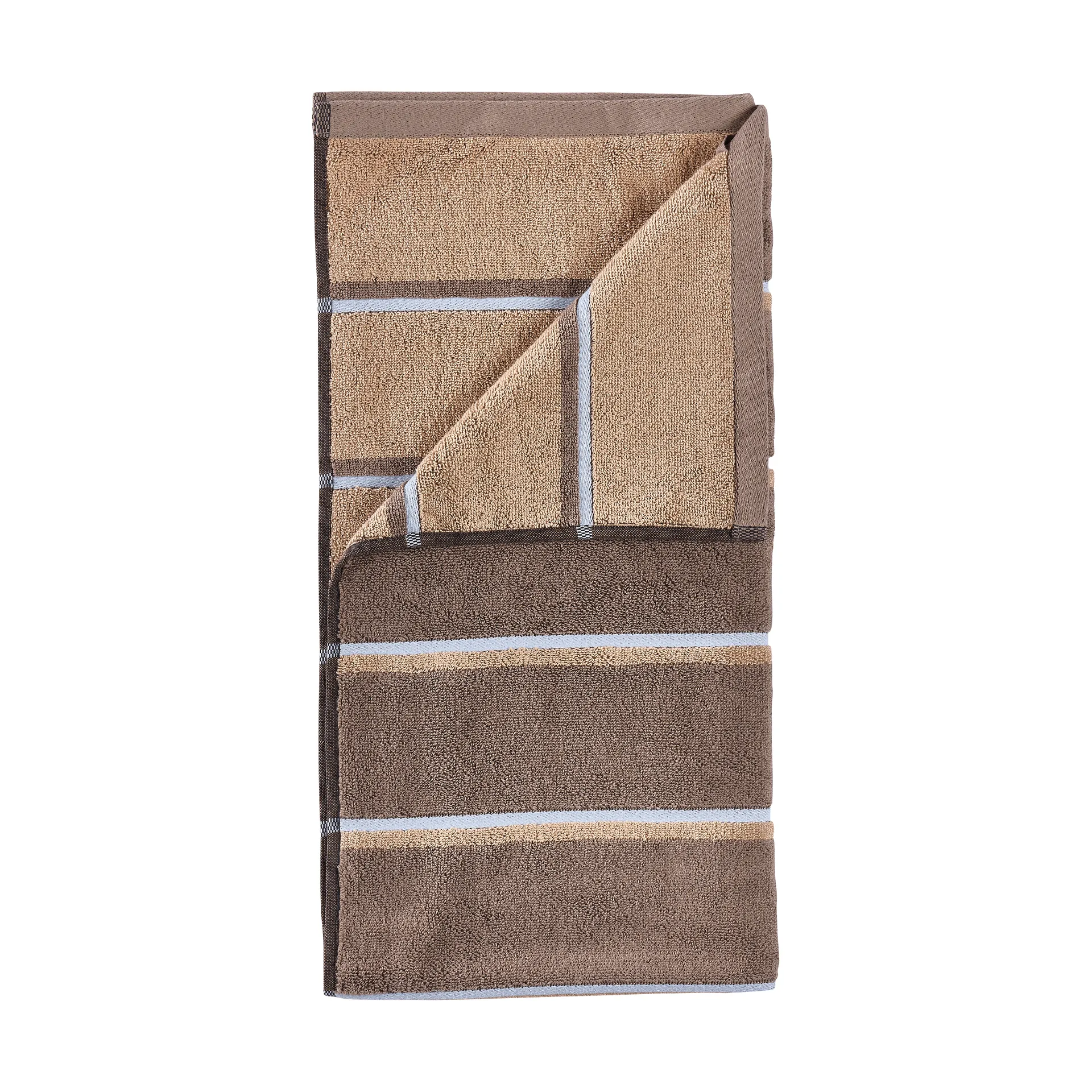 Sauna Handduk, Taupe-camel-sky blue, 70x140 cm Zone Denmark
