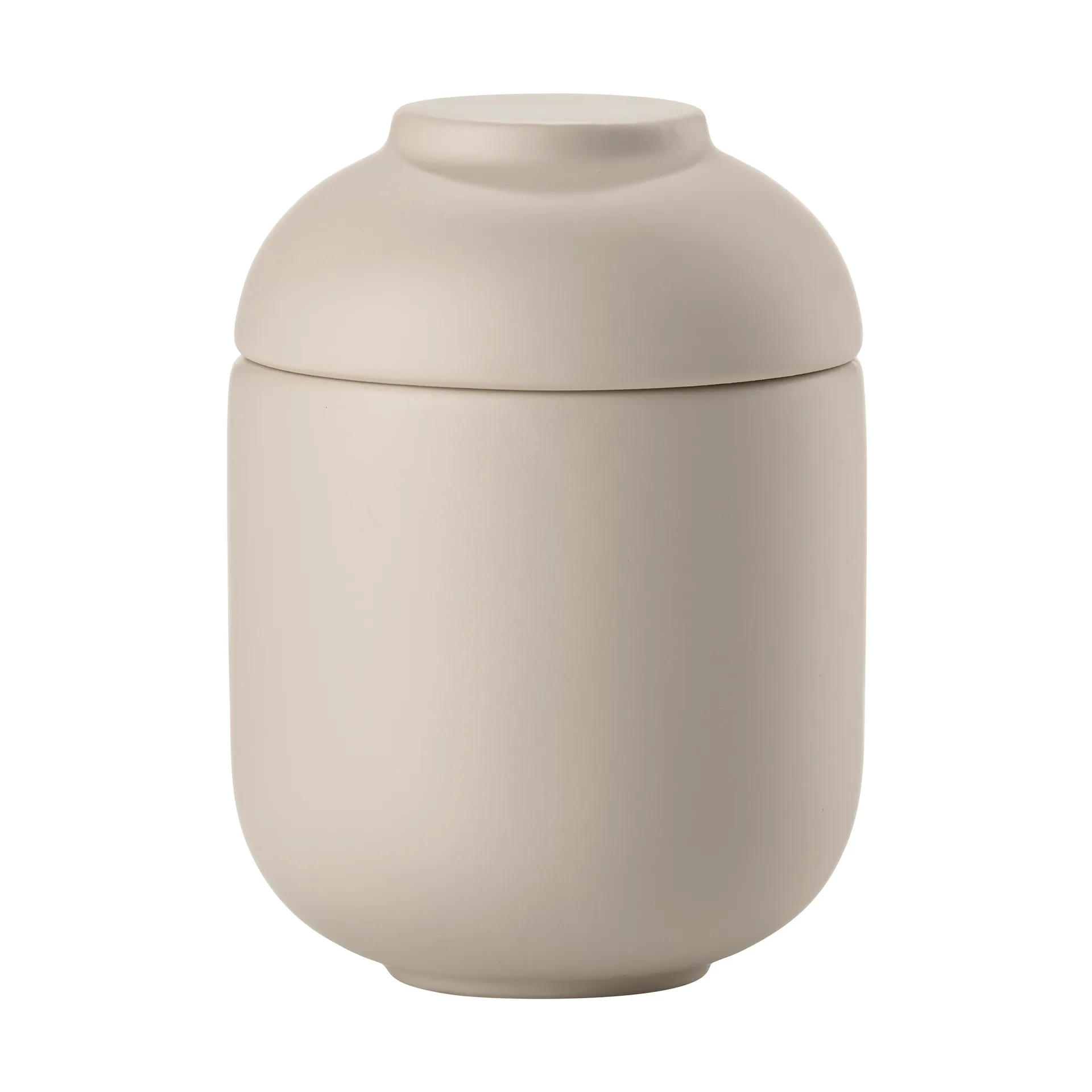 Sensu burk med lock Ø6,5x9 cm, Sand Zone Denmark