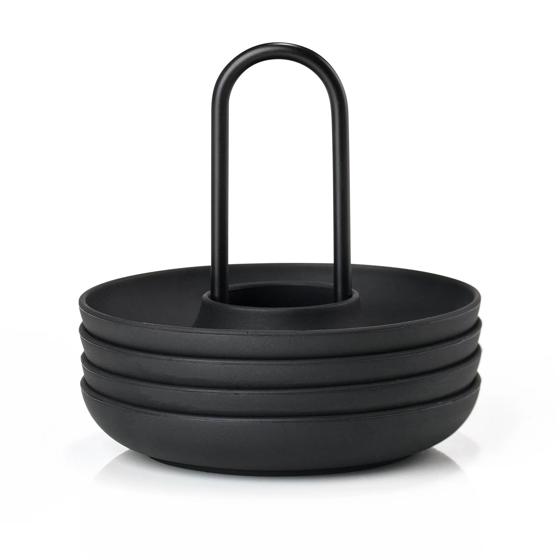 Singles äggkopp 4-pack med hållare, Black Zone Denmark