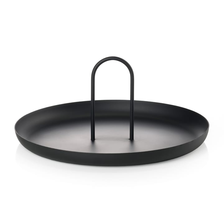 Singles bricka med handtag Ø20 cm - Black - Zone Denmark