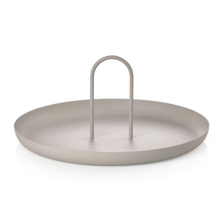 Singles bricka med handtag Ø20 cm - Warm Grey - Zone Denmark