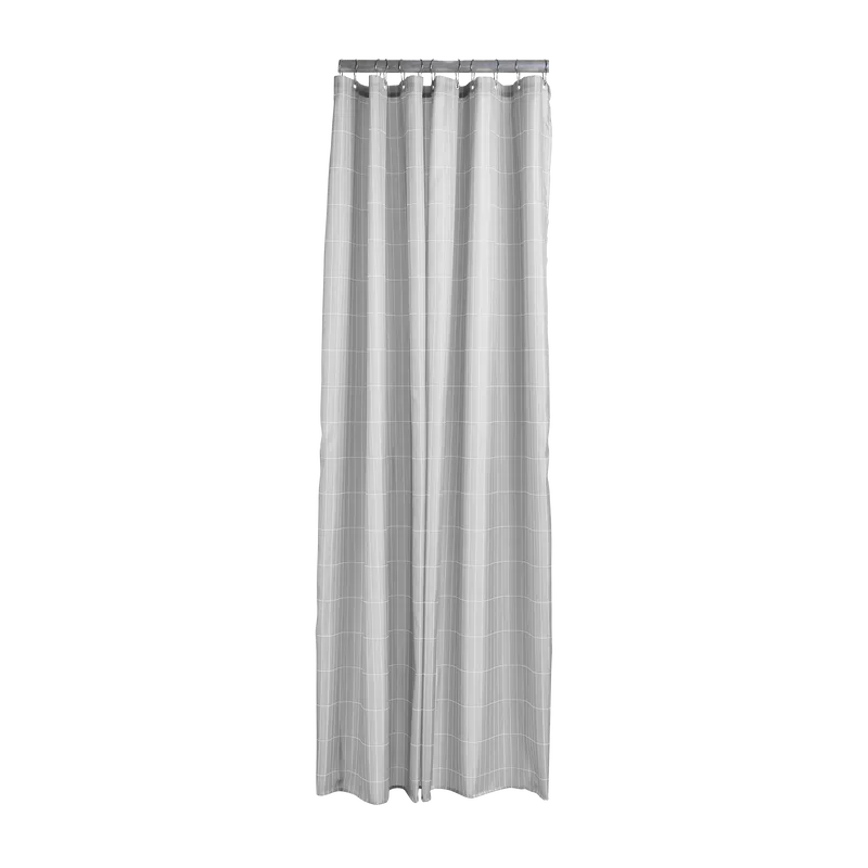 Tiles duschdraperi 180x200 cm, Soft grey Zone Denmark