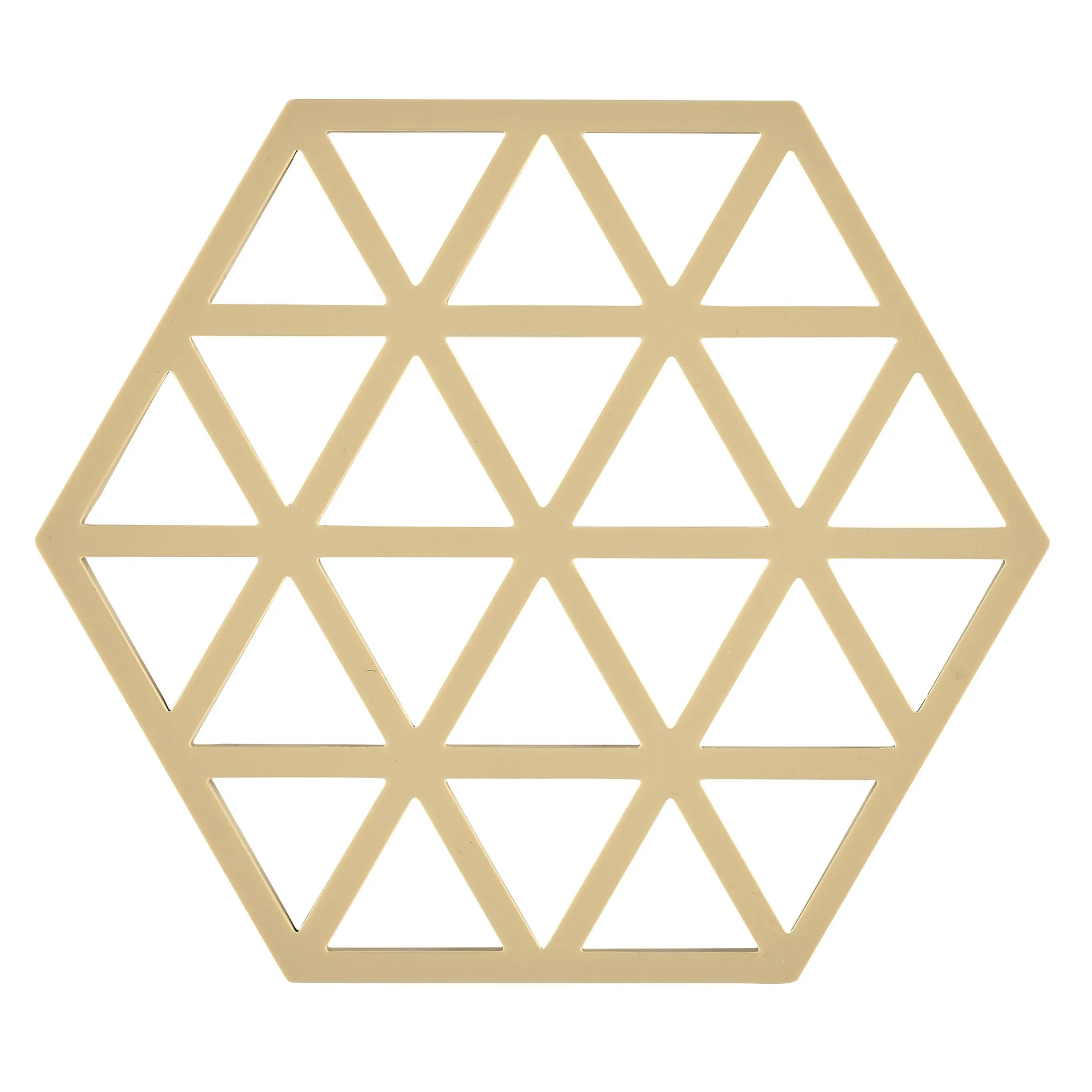 Triangles grytunderlägg 14x16 cm, Warm sand Zone Denmark