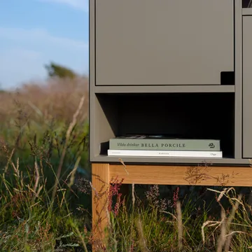 Citti 6x3 skåp - Mole grey-stativ i ek mattlack - Zweed