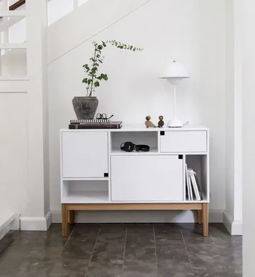 Citti 6x3 skåp - white, stativ i ek mattlack - Zweed