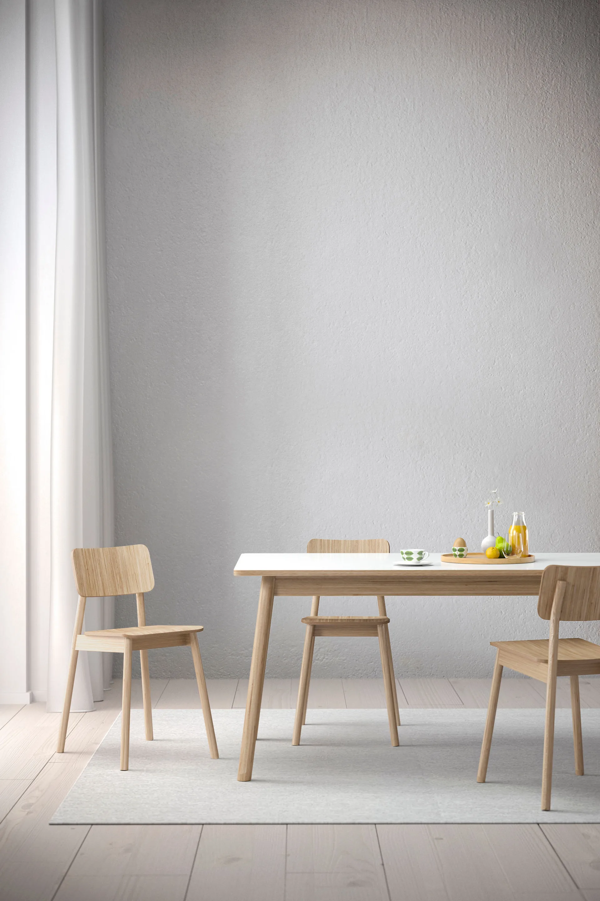 Dino 200 matbord, vit, ekstativ, new Zweed