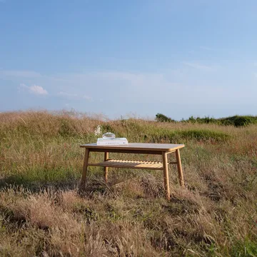 Mino soffbord - vit/ek - Zweed