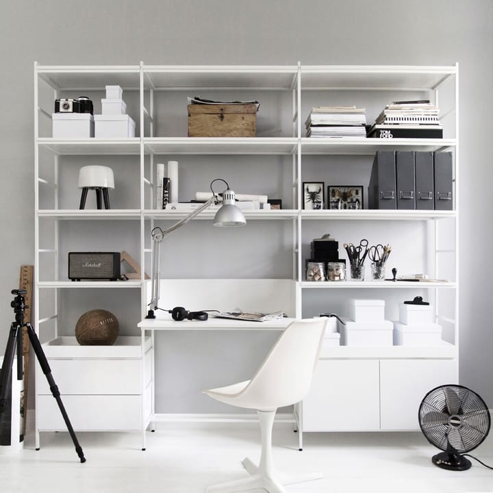 Molto 840 lådmodul, vit, inkl. vit metallram Zweed