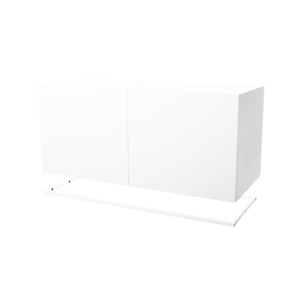 Zweed Molto 840 skåpmodul vit, inkl. vit metallram | Skandinavisk Design | Skåp & Vitrinskåp | Vit