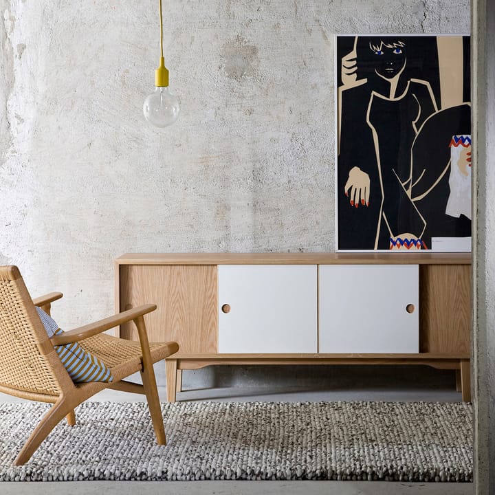 Moodi 180 sideboard, grå/vit, ekstomme Zweed