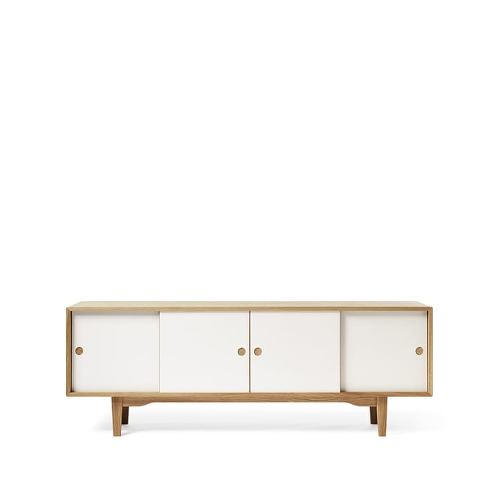 Moodi 180 sideboard - vit/ek, ekstomme - Zweed